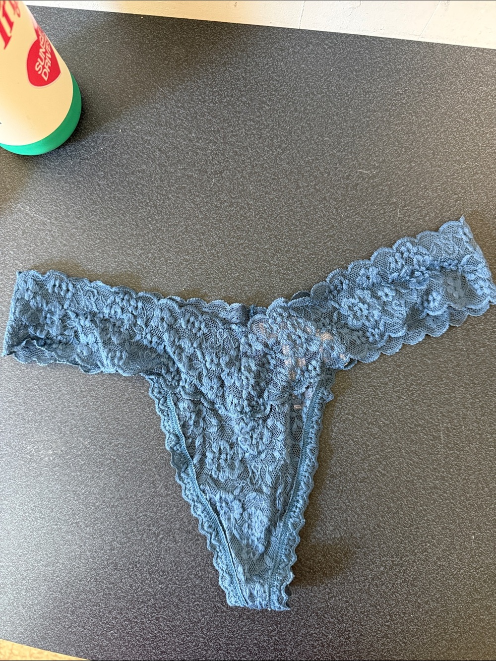 Victoria's Secret Teal Lace Thong Panty